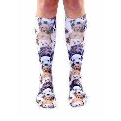 Living Royal Puppies All Over Knee High Socks