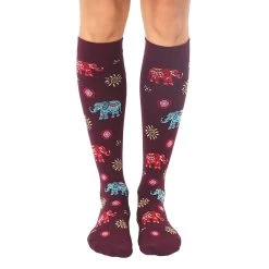 Living Royal Elephant Compression Knee High Unisex Socks
