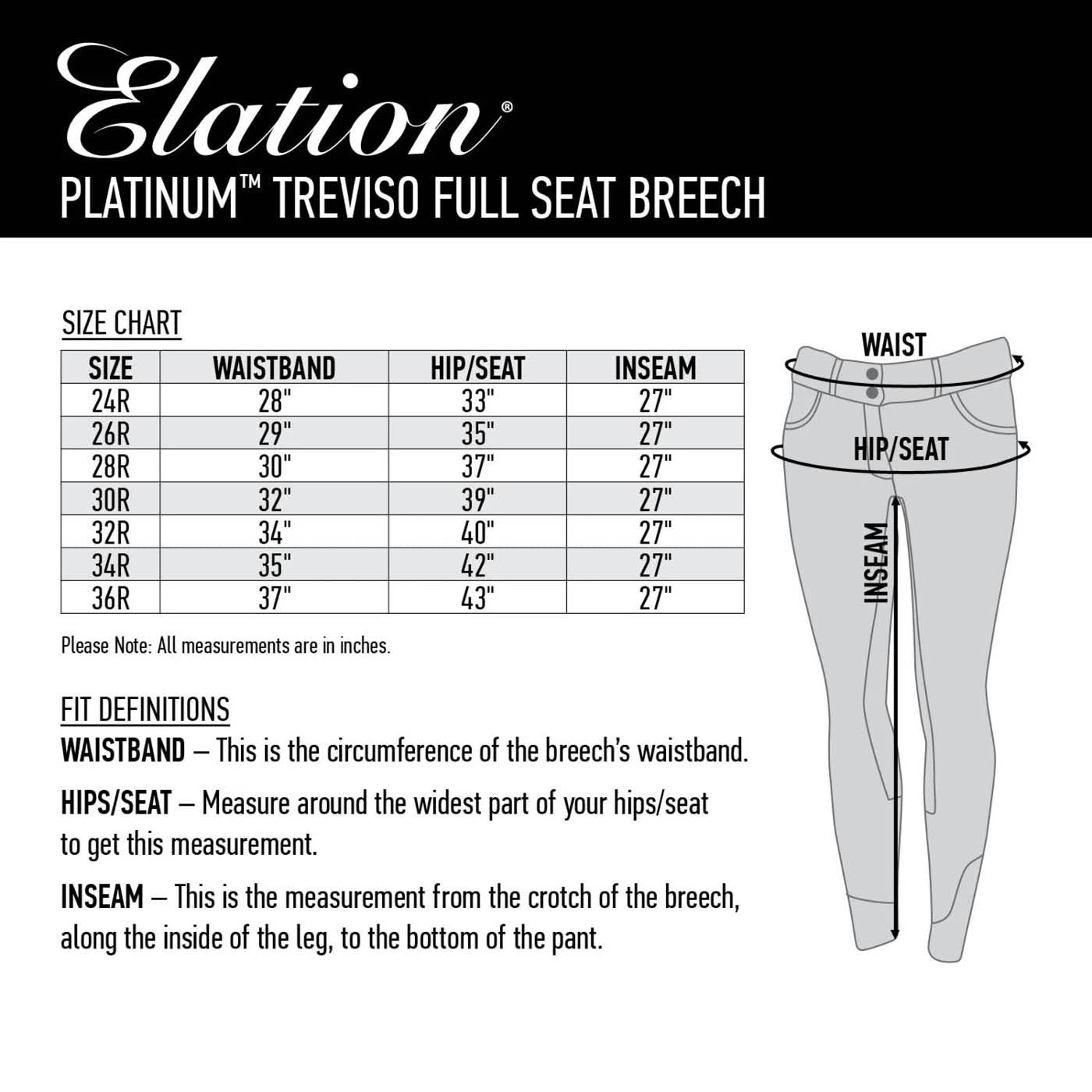 Elation Platinum Treviso Full Seat Breech - Image 7