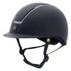 Tipperary Windsor Traditional Brim Helmet - Matte Black Chrome Trim
