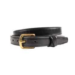Tory Leather Raised Belt W/ Crossed Keepers