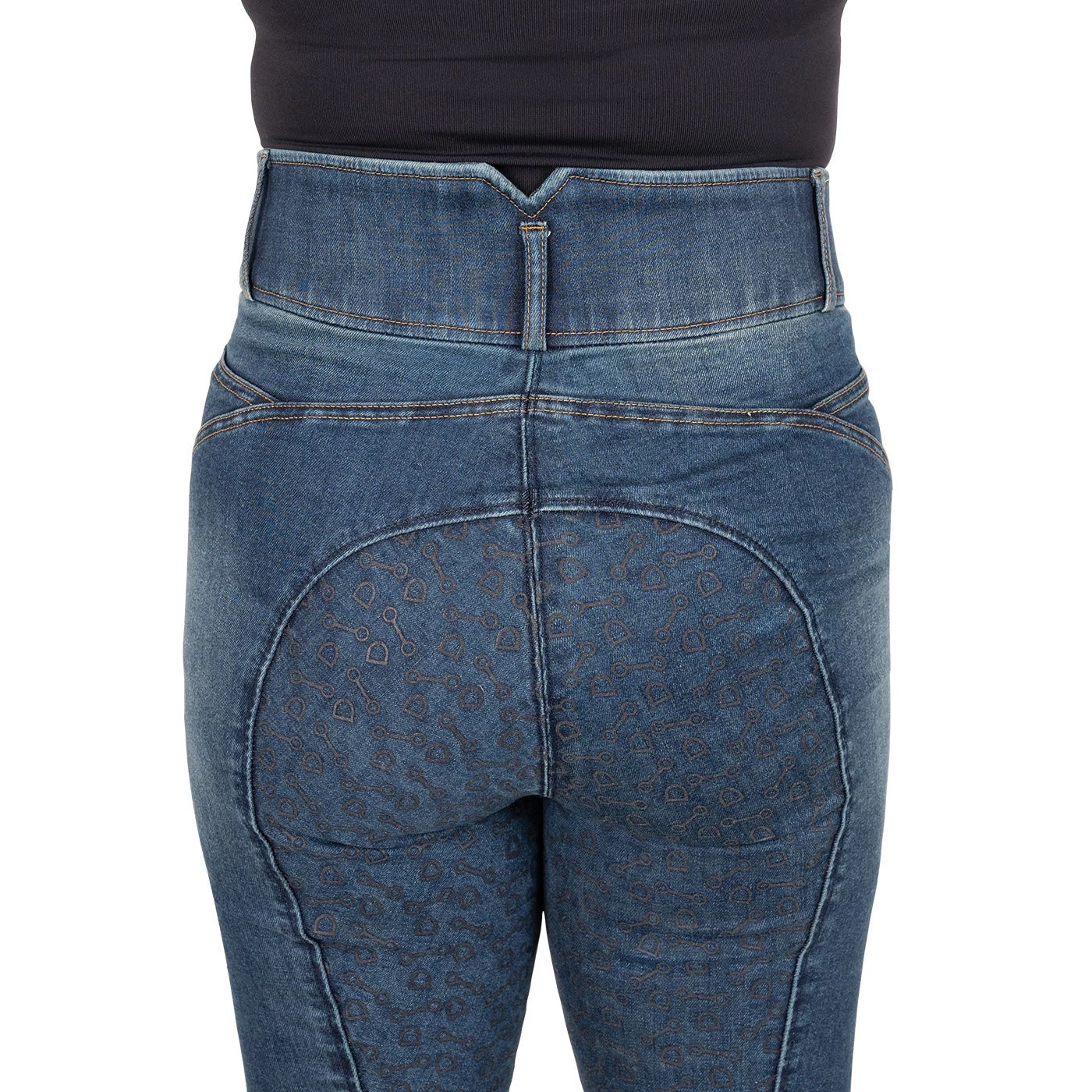 Elation Red Label Dinah Denim Full Seat Breech - Image 7