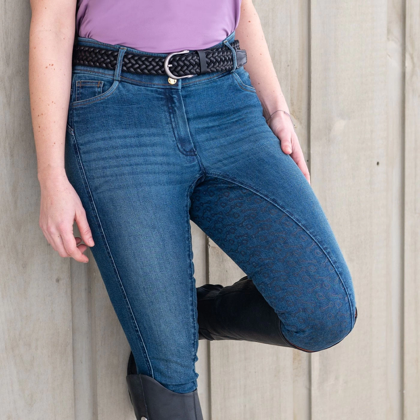 Elation Red Label Dinah Denim Full Seat Breech - Image 11