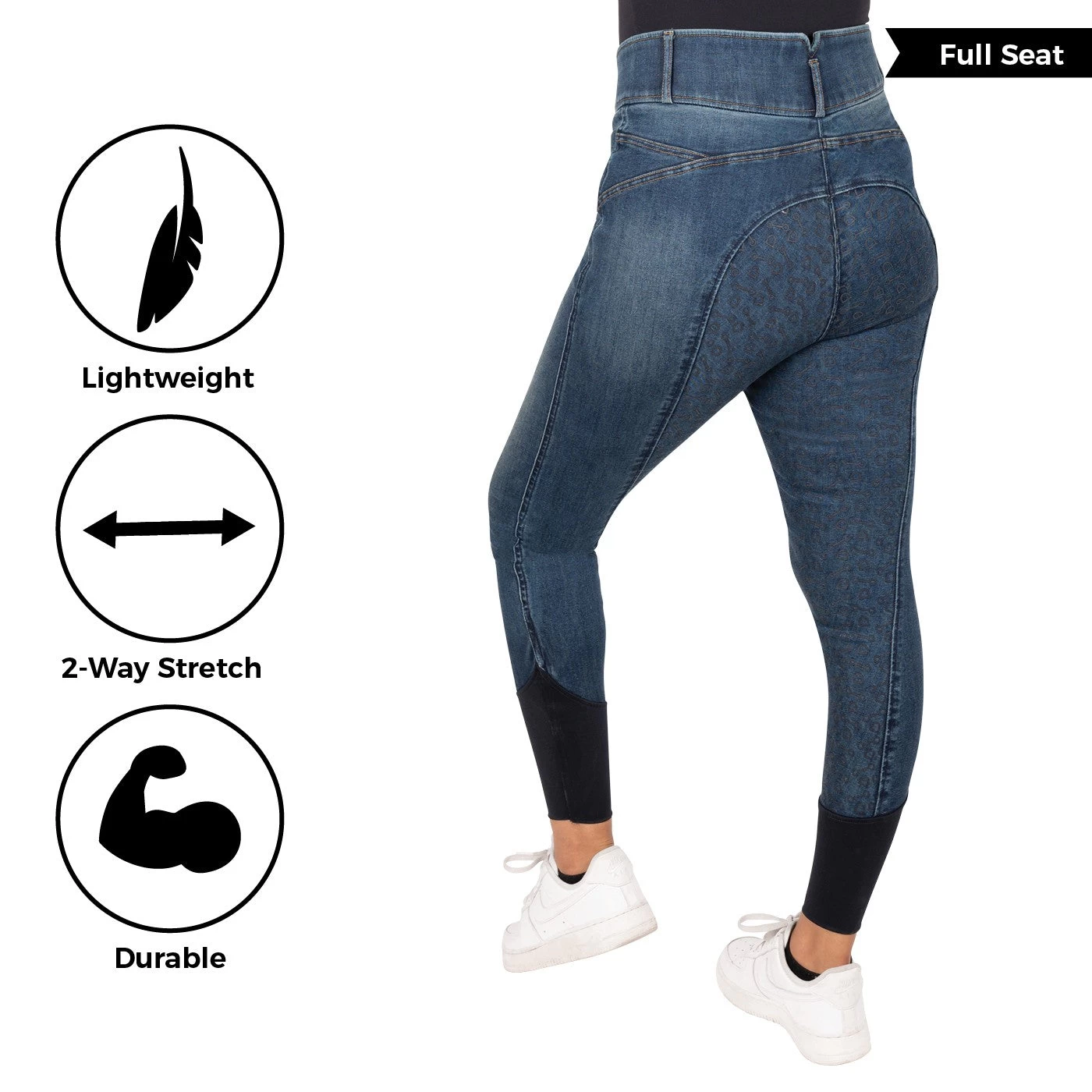 Elation Red Label Dinah Denim Full Seat Breech - Image 12