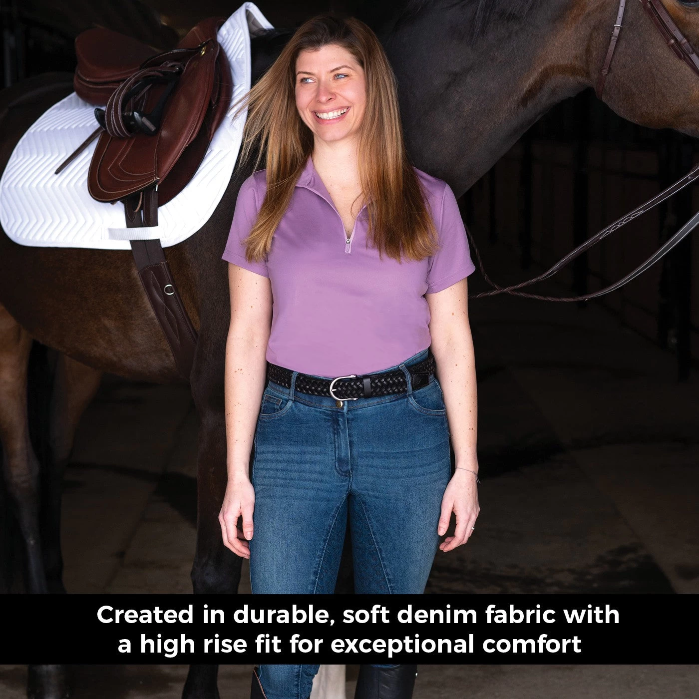 Elation Red Label Dinah Denim Full Seat Breech - Image 14