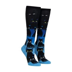 Sock It To Me Cats In The Dark Glow In The Dark Knee High Socks