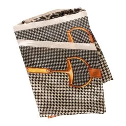 AWST Acrylic Cashmere Snaffle Bit & Houndstooth Scarf