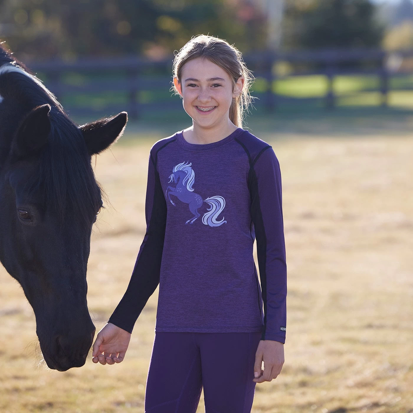 Kerrits Free Frolic Base Layer Top - Kids' - Image 4