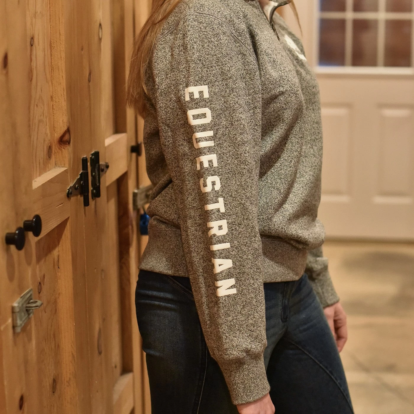 Roots Equestrian Stein Zip Gender Free Sweatshirt - Image 9