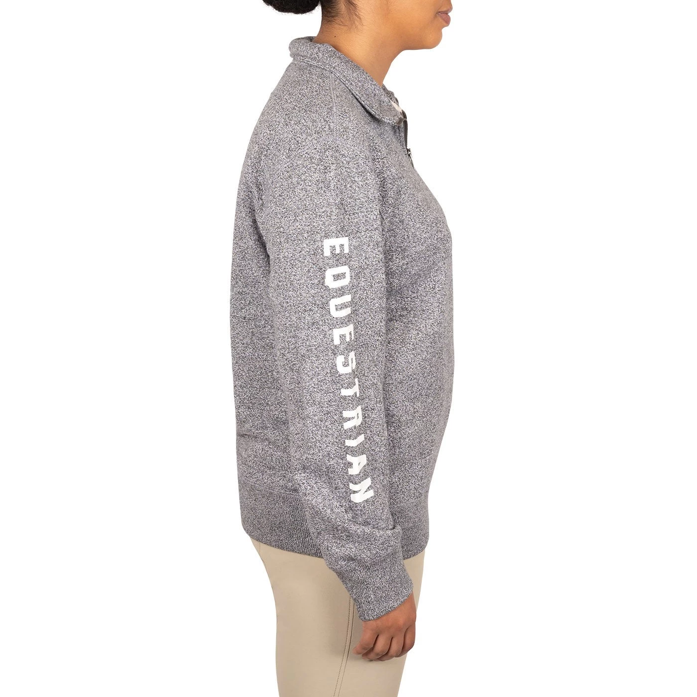 Roots Equestrian Stein Zip Gender Free Sweatshirt - Image 4